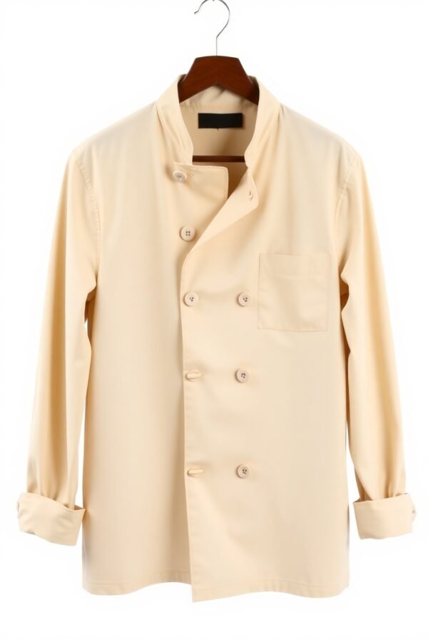 Beige Chef Coat - Image 5