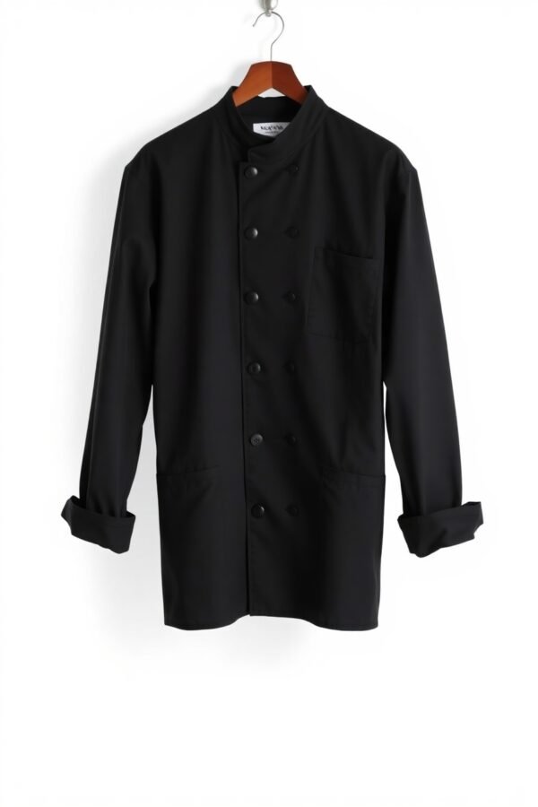 Black Chef Coat - Image 4