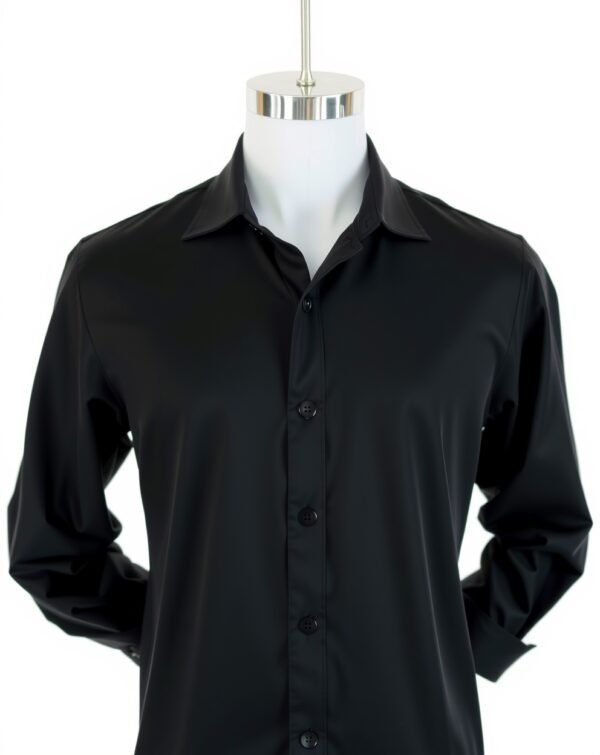 Black Semi-Formal Shirt - Image 4