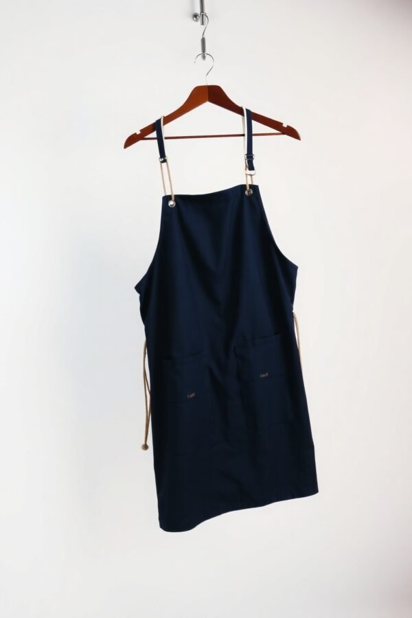 Navy Blue Apron - Image 3
