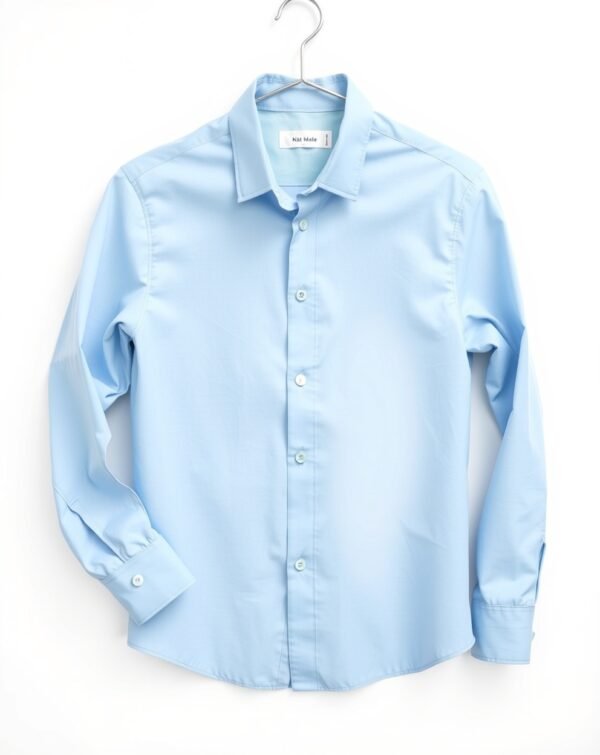 Sky Blue Office Shirt - Image 3