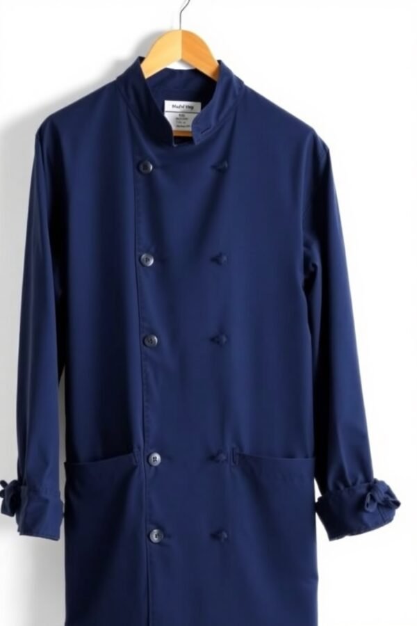 Navy Blue Chef Coat - Image 3