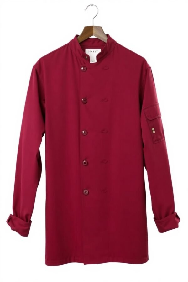 Maroon Chef Coat - Image 2