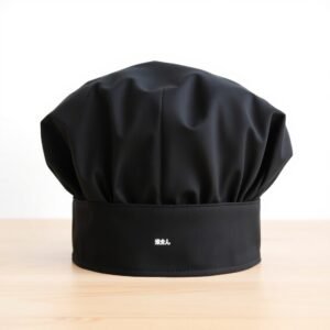 Black Mushroom Chef Cap