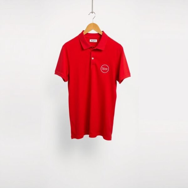 Slim Fit – Red Polo T-Shirt - Image 2