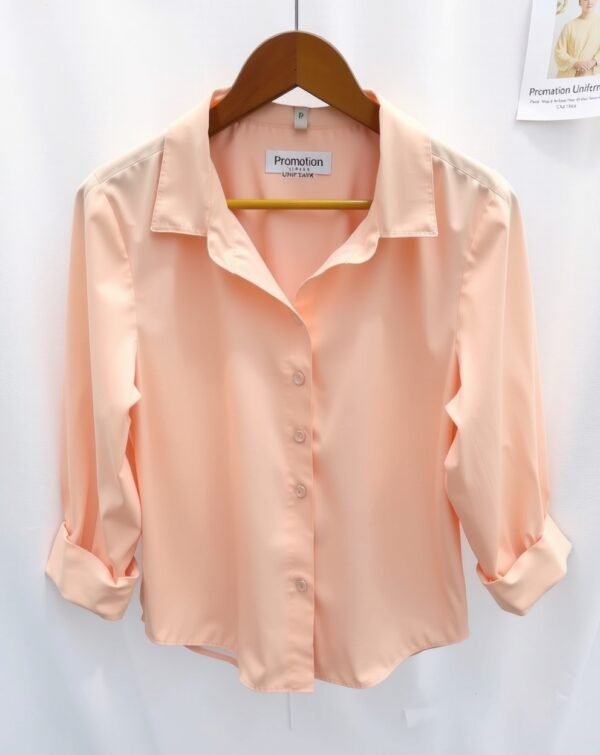 Peach-Colored Formal Shirt - Image 2