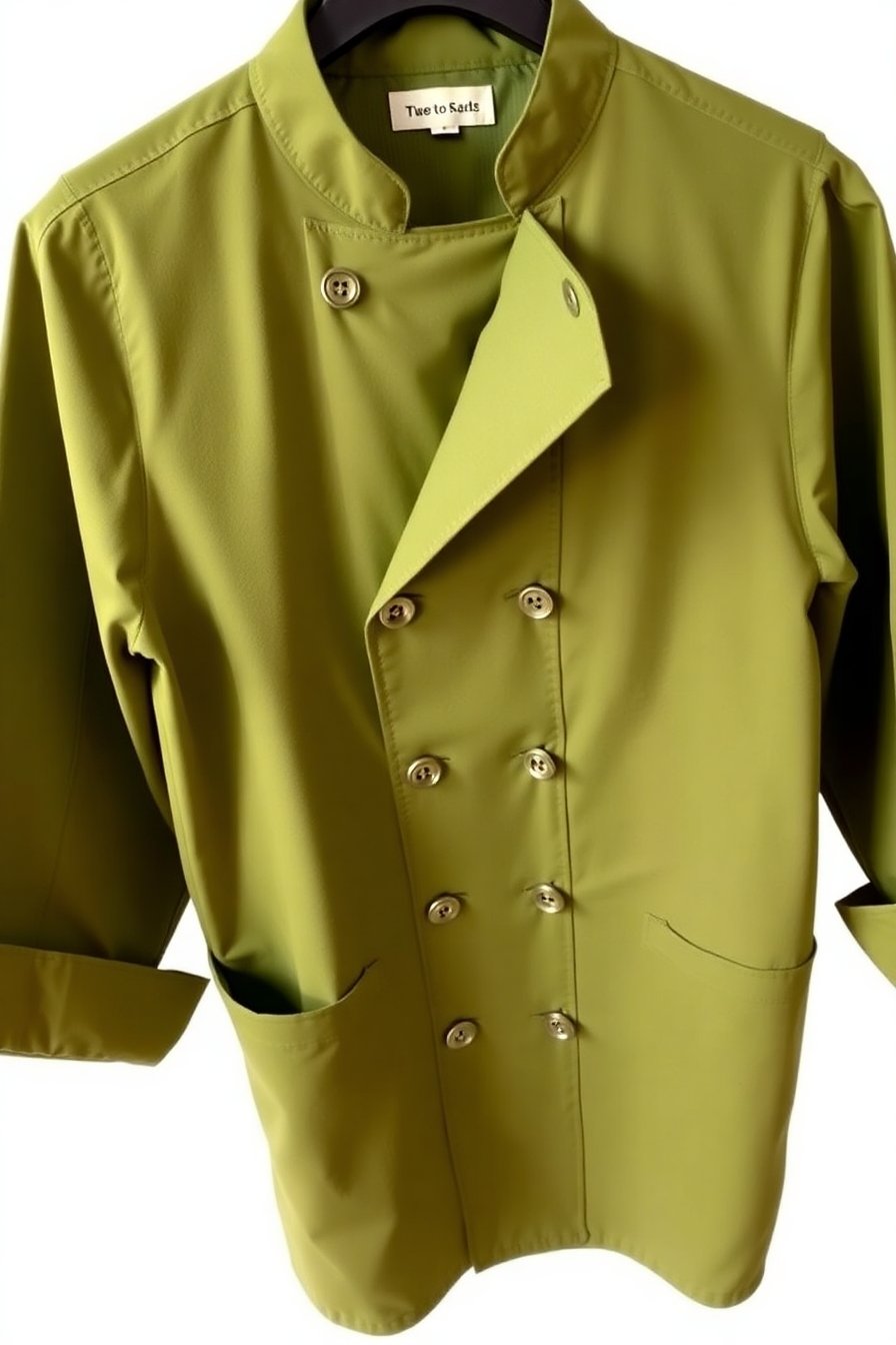 Olive Green Chef Coat - Image 2