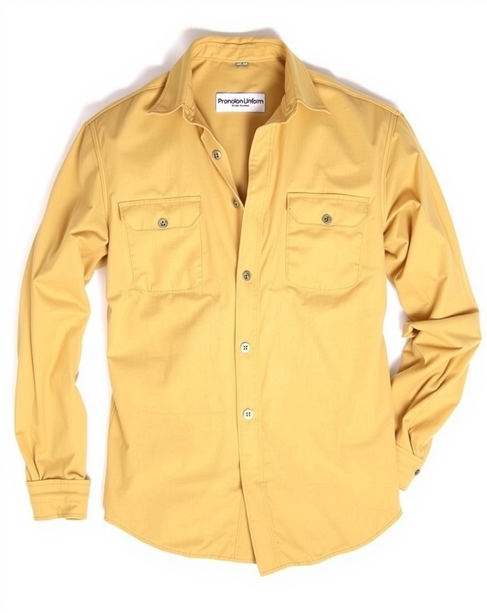 Beige Casual Cotton Shirt