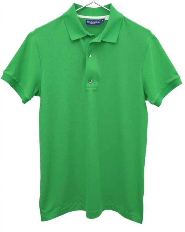 3-Button Placket – Bottle Green Polo T-shirt