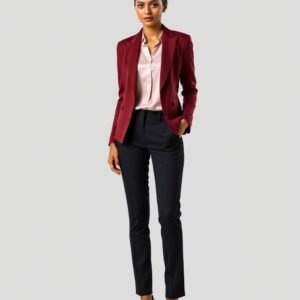 Maroon Blazer Set