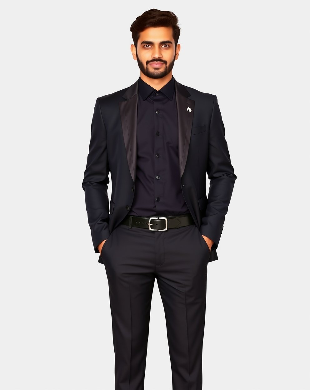 All-Black Power Suit