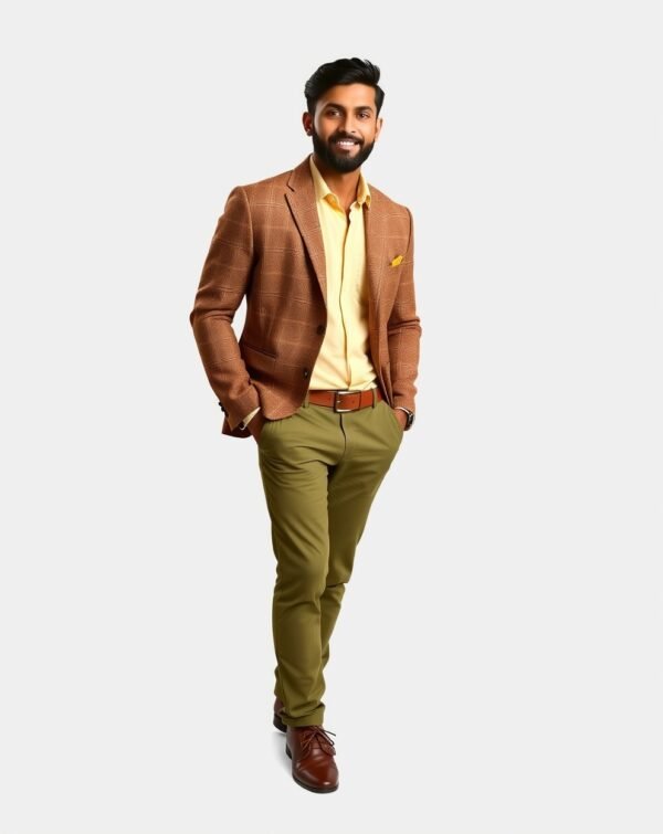 Tweed Texture Full Blazer Set