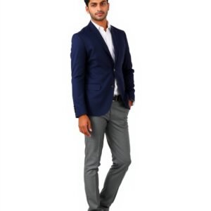 Navy Blue Formal Blazer Set