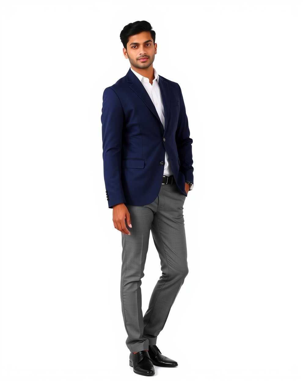 Navy Blue Formal Blazer Set