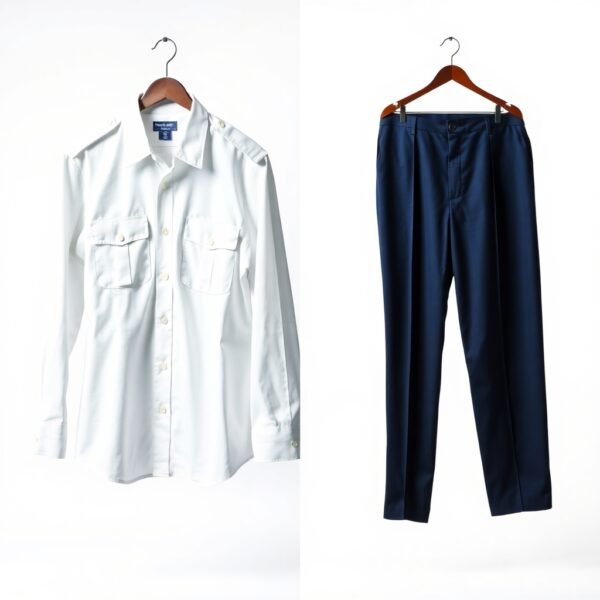 White Shirt + Navy Pants security guard uniform Set - Image 3