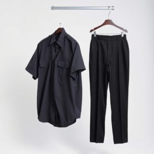 Charcoal Shirt + Black Pants security guard uniform Set