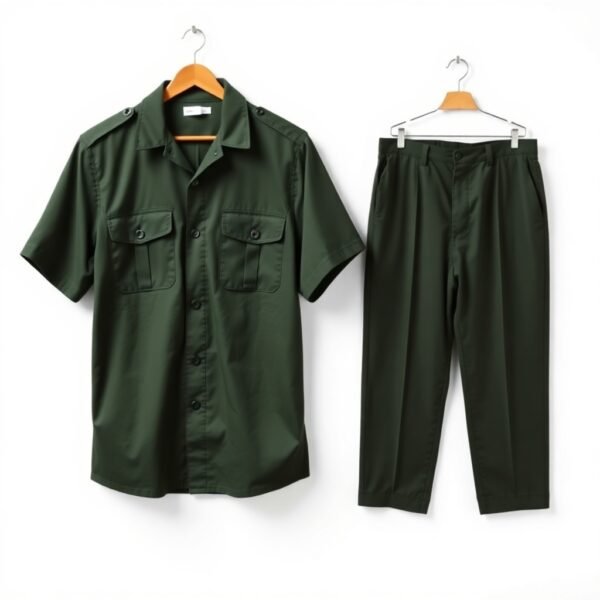 Dark Green Safari Suit
