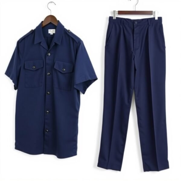 Navy Blue Safari Suit - Image 3