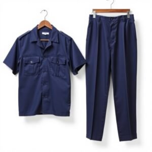 Navy Blue Safari Suit