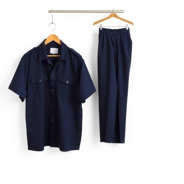 Navy Blue Safari Suit - Image 4