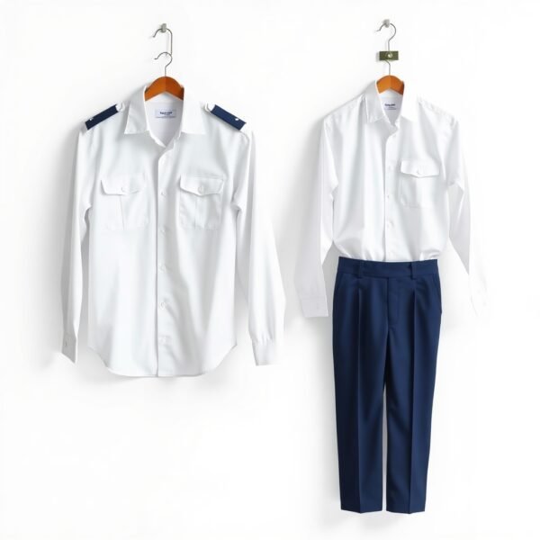White Shirt + Navy Pants security guard uniform Set - Image 2