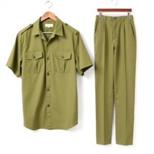 Olive Green Safari Suit