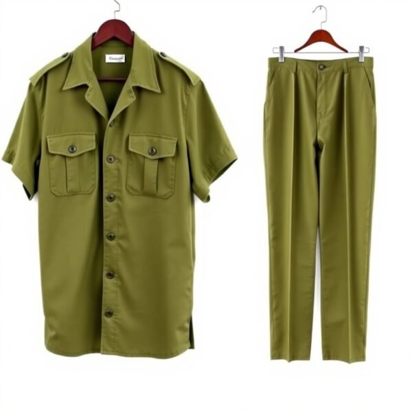Olive Green Safari Suit - Image 3
