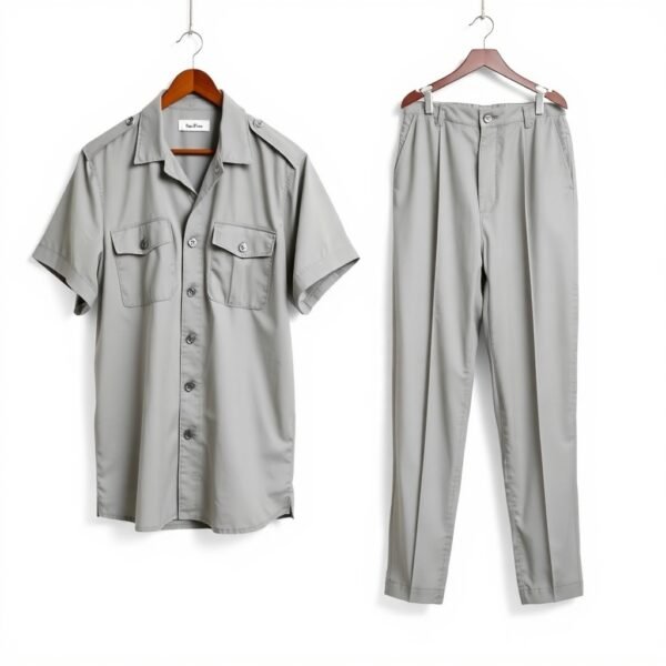 Steel Grey Safari Suit - Image 3