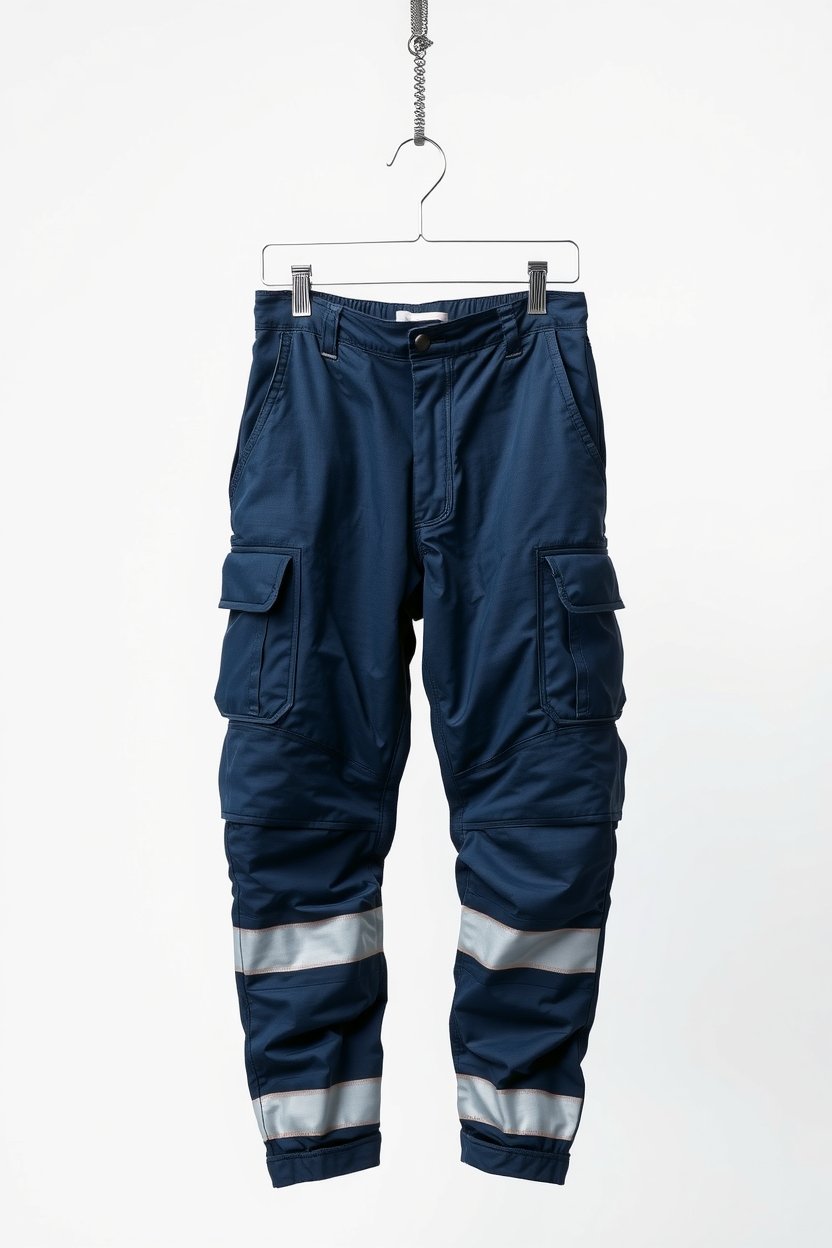 Navy with white reflective Industrial Trousers
