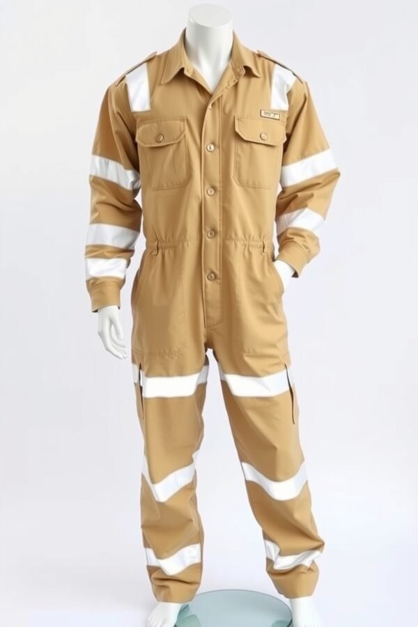 Light khaki with epaulets Boiler Suits