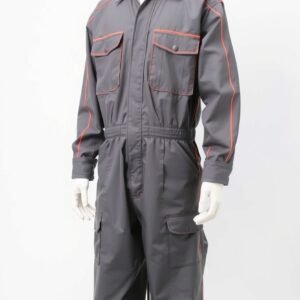 Grey with orange piping Boiler Suits