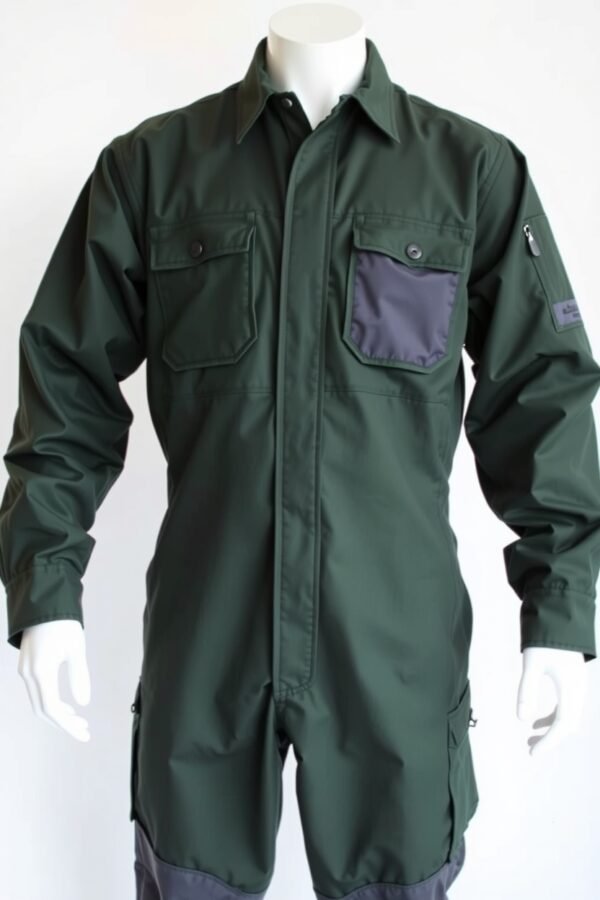Green with grey pockets Boiler Suits - Image 2