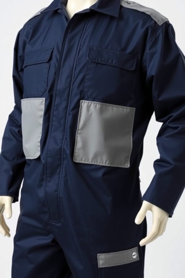 Blue with grey pockets Boiler Suits - Image 5