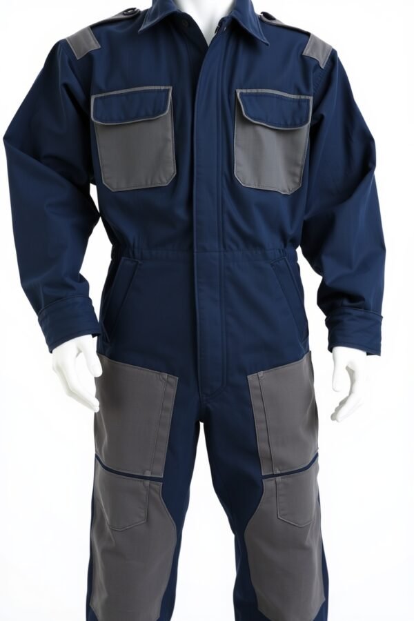Blue with grey pockets Boiler Suits - Image 4