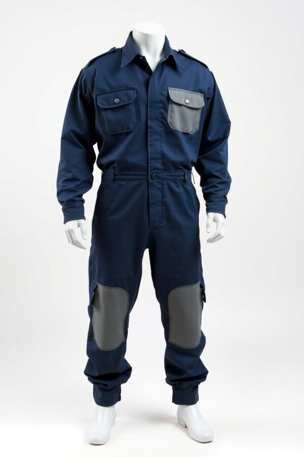 Blue with grey pockets Boiler Suits - Image 3