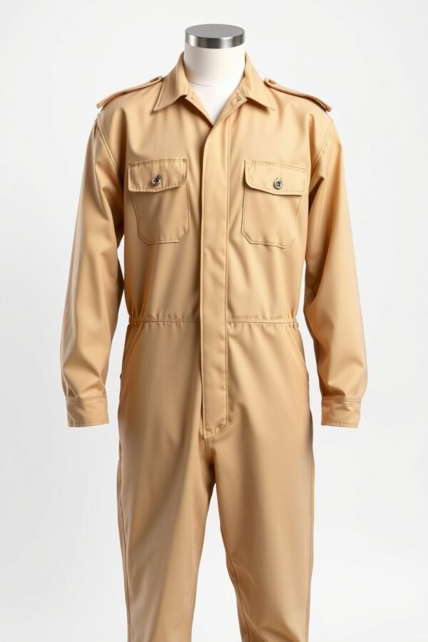 Khaki solid Boiler Suits - Image 3
